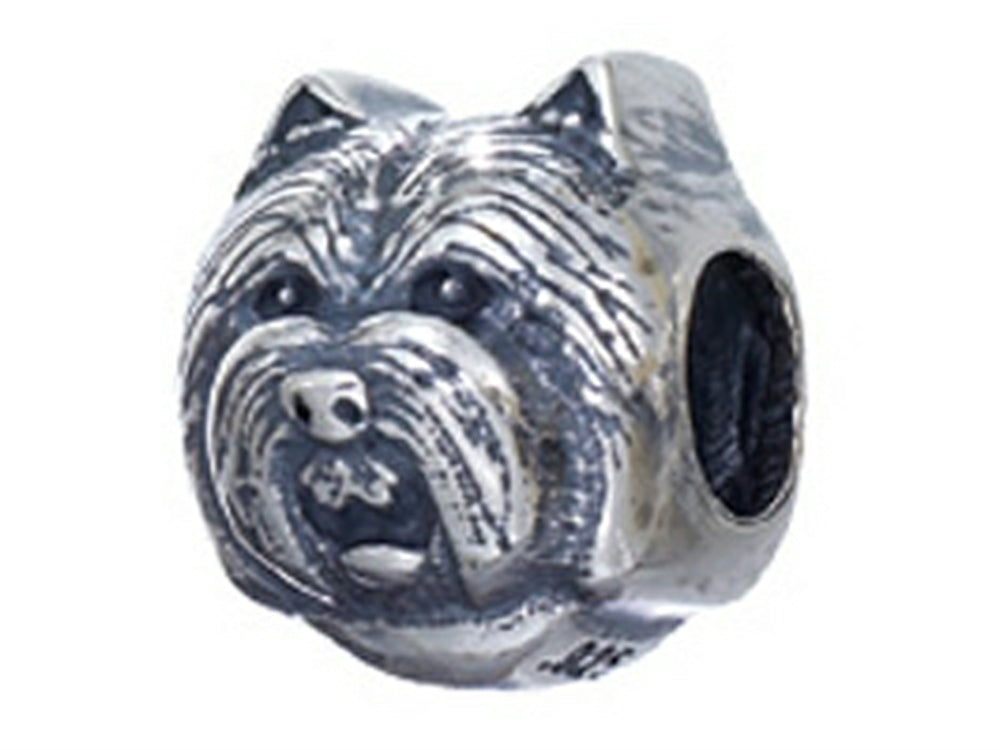 Zable™ Sterling Silver Dog Breed Westie Bead / Charm