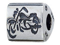 Zable Sterling Silver Biker Chick Bead / Charm
