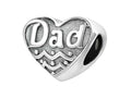 Zable Sterling Silver Dad Bead / Charm