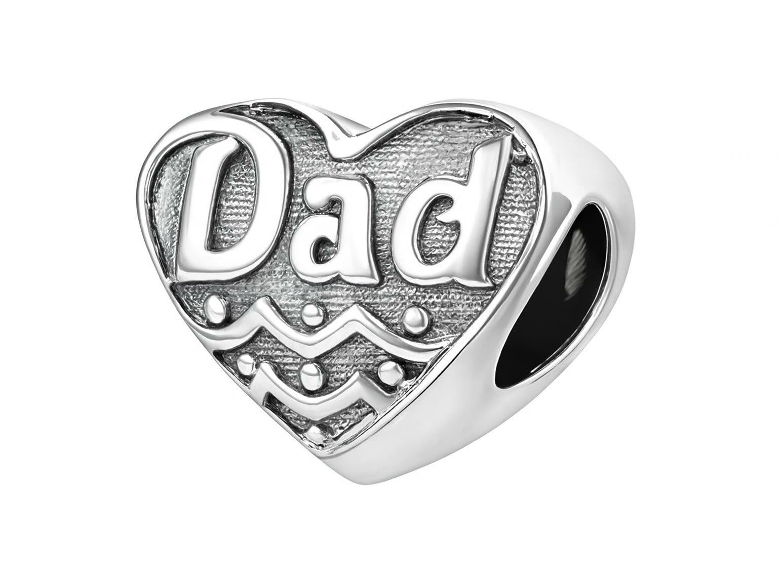 Zable Sterling Silver Dad Bead / Charm