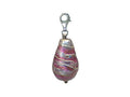 Zable Pink Drop with Silver Accents with Clip Bead / Charm