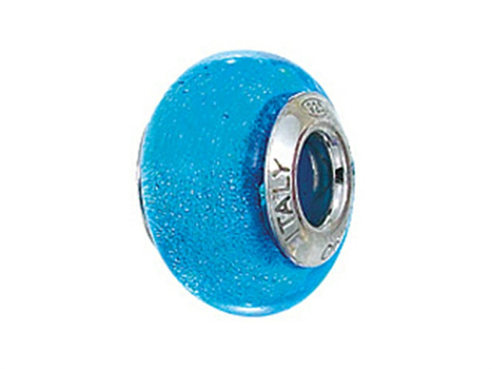 Zable™ Sterling Silver Murano Glass Birth Month December Bead / Charm