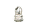 Zable Sterling Silver Threaded End Piece For Smart Bracelet Bead / Charm