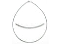 Zable Sterling Silver Round Omega Necklace 18 inches for use with Compatible Beads