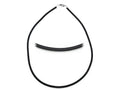Zable Sterling Silver 3Mm Rubber Necklace 18 inches for use with Beads