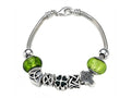 Zable Sterling Silver Celtic Theme Bracelet with 7 Beads