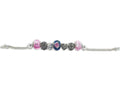 Zable Sterling Silver Mom Theme Bracelet with 7 Beads