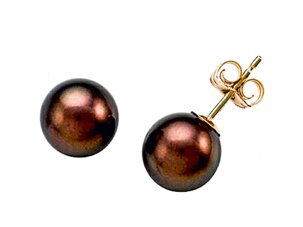 Carlo Viani South Sea Brown Cultured Pearl Earrings