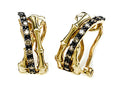 Carlo Viani Smoky Quartz Bamboo Earrings