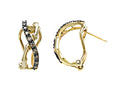 Carlo Viani Smokey Quartz Bamboo Earrings