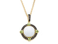 Carlo Viani White Abalone Pendant Necklace