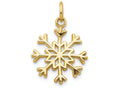 FJC Finejewelers 14k Yellow Gold Snowflake Charm