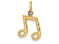 FJC Finejewelers 14k Yellow Gold Musical Note Charm