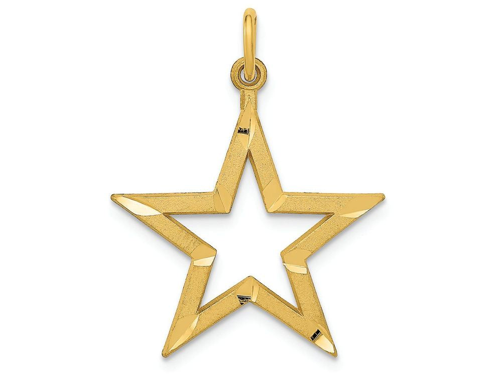 FJC Finejewelers 14k Yellow Gold Bright Cut Star Charm