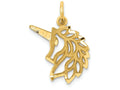 FJC Finejewelers 14k Yellow Gold Unicorns Head Charm