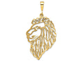 FJC Finejewelers 14k Yellow Gold Filigree Lions Head Charm