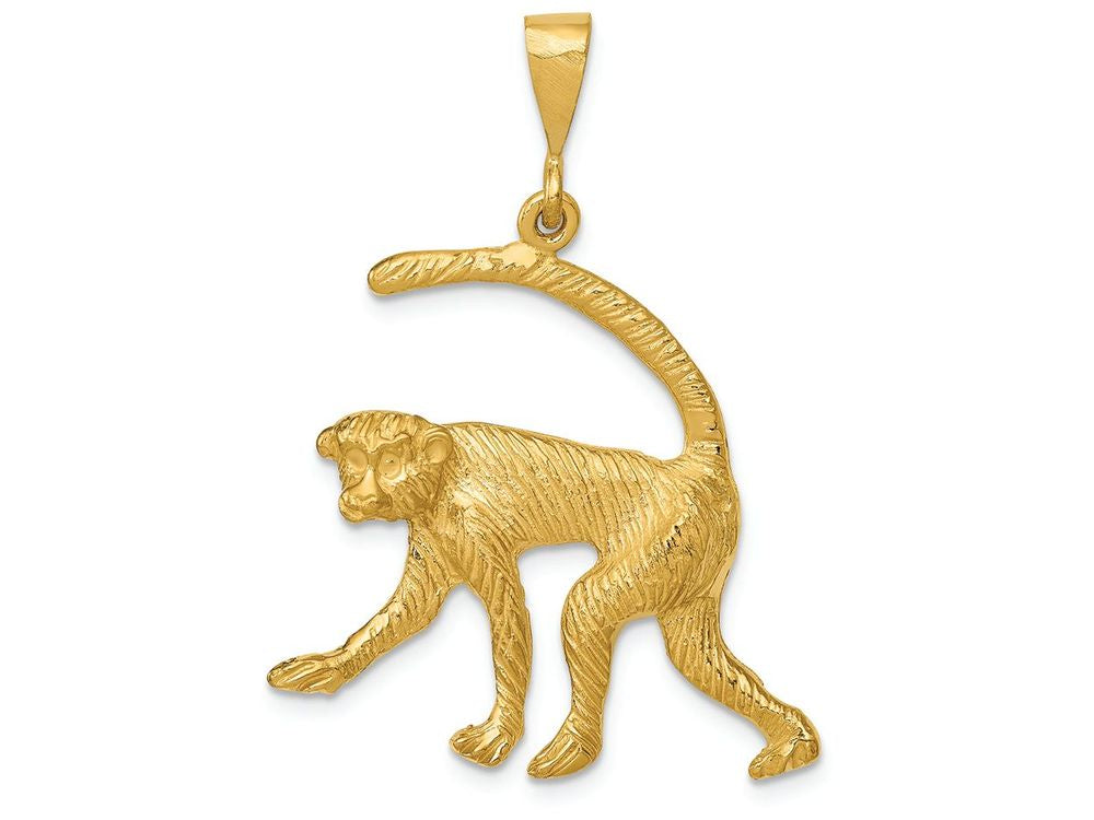 FJC Finejewelers 14k Yellow Gold Monkey Charm