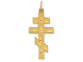 FJC Finejewelers 14k Yellow Gold Eastern Orthodox Cross Charm