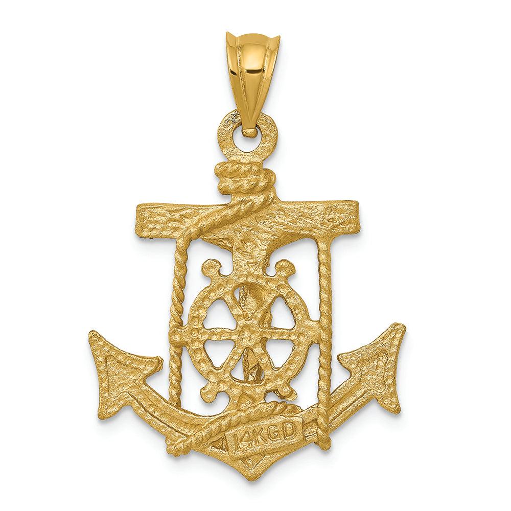 FJC Finejewelers 14k Yellow Gold Mariners Cross Charm