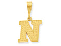 FJC Finejewelers 14k Yellow Gold Initial N Charm