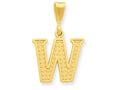 FJC Finejewelers 14k Yellow Gold Initial W Charm