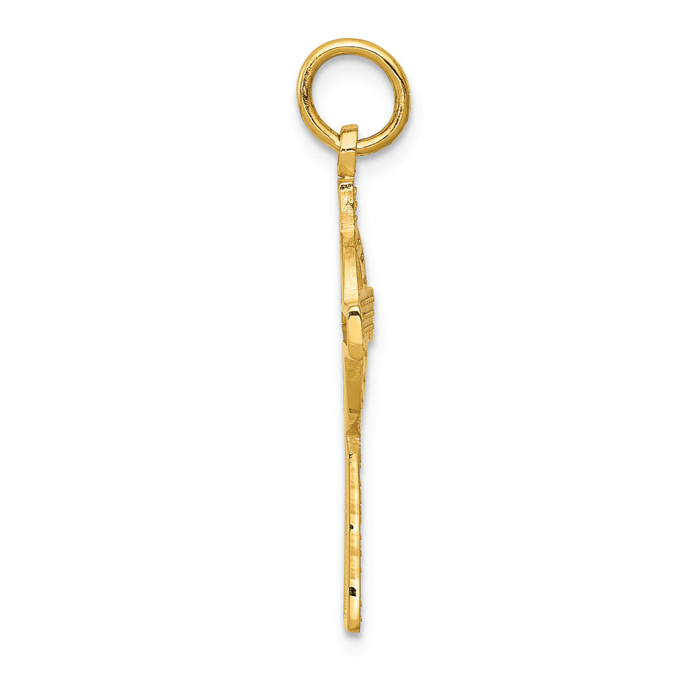 FJC Finejewelers 14k Yellow Gold Celtic Cross Charm