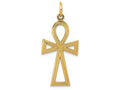 FJC Finejewelers 14k Yellow Gold Ankh Cross Charm