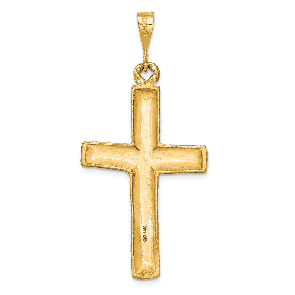 FJC Finejewelers 14k Yellow Gold Bright Cut Cross Charm