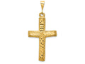 FJC Finejewelers 14k Yellow Gold Bright Cut Cross Charm