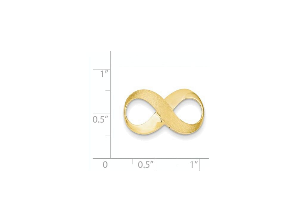 FJC Finejewelers 14k Yellow Gold Figure Eight Infinity Polished Chain Slide