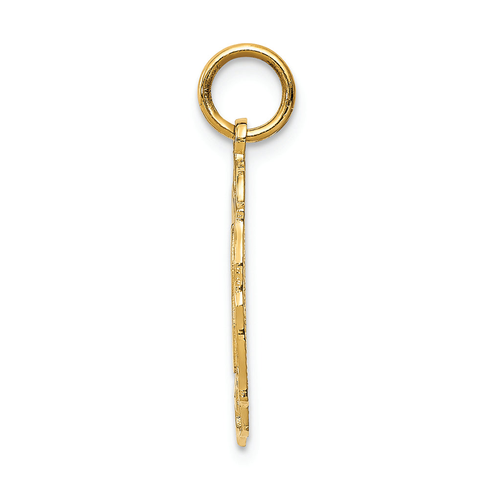 FJC Finejewelers 14k Yellow Gold #18 Oval Charm