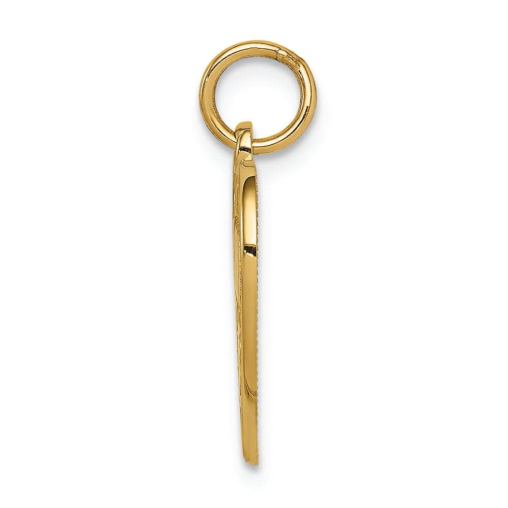 FJC Finejewelers 14k Yellow Gold Grandma Heart Charm