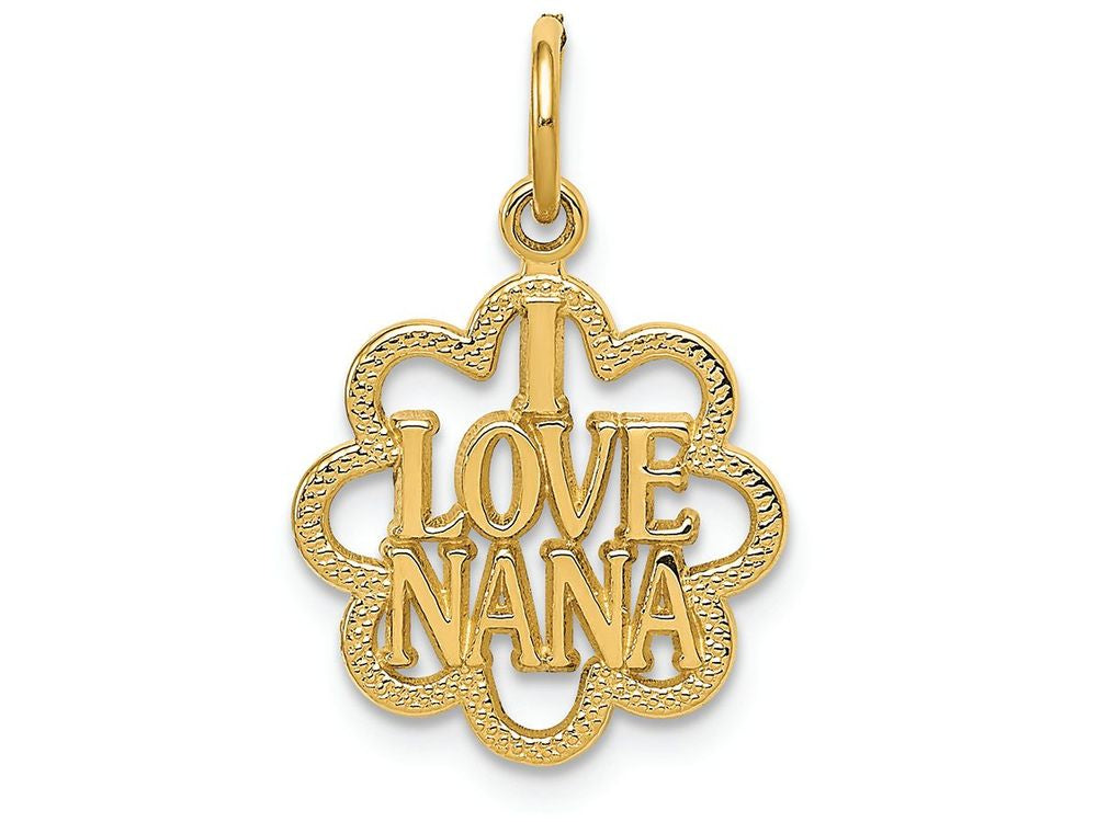 FJC Finejewelers 14k Yellow Gold I Love Nana Charm