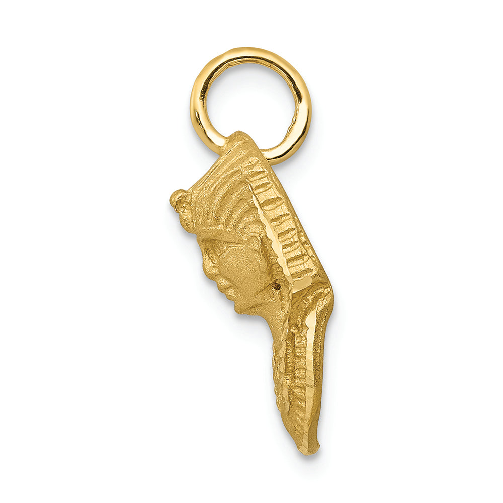 FJC Finejewelers 14k Yellow Gold Satin Bright Cut King Tut Charm