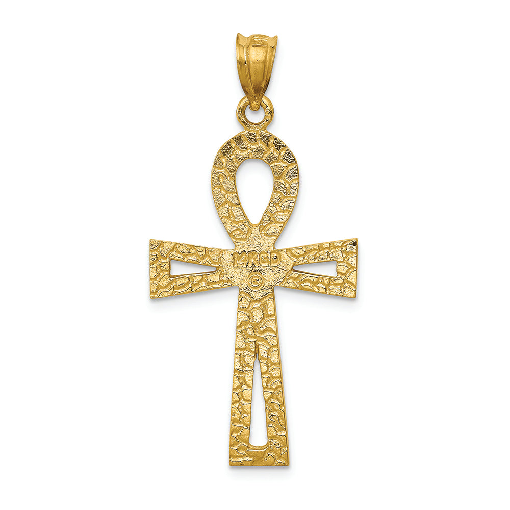 FJC Finejewelers 14k Yellow Gold Ankh Cross Charm