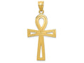 FJC Finejewelers 14k Yellow Gold Ankh Cross Charm