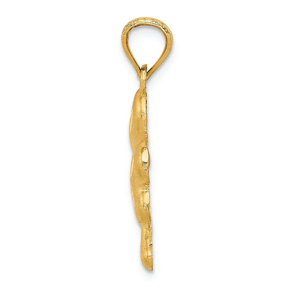 FJC Finejewelers 14k Yellow Gold Shamrock Charm