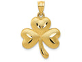 FJC Finejewelers 14k Yellow Gold Shamrock Charm