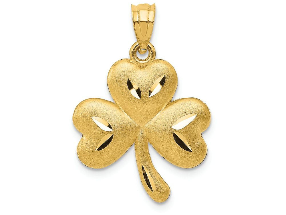 FJC Finejewelers 14k Yellow Gold Shamrock Charm