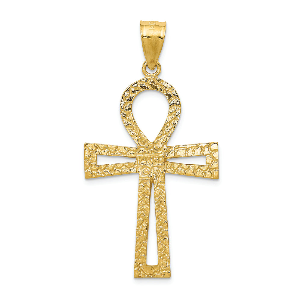 FJC Finejewelers 14k Yellow Gold Ankh Cross Charm