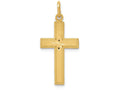 FJC Finejewelers 14k Yellow Gold Bright Cut Cross Charm