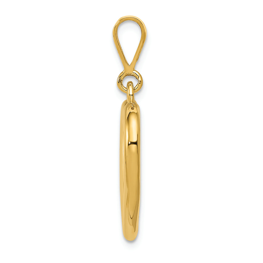 FJC Finejewelers 14k Yellow Gold Solid Polished Heart Charm