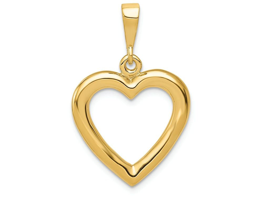 FJC Finejewelers 14k Yellow Gold Solid Polished Heart Charm