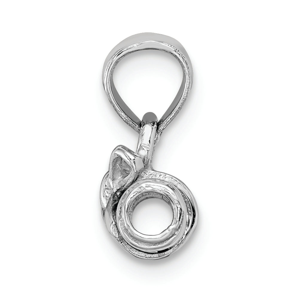 FJC Finejewelers 14k White Gold White 3d Diploma Rolled Up Graduation Charm