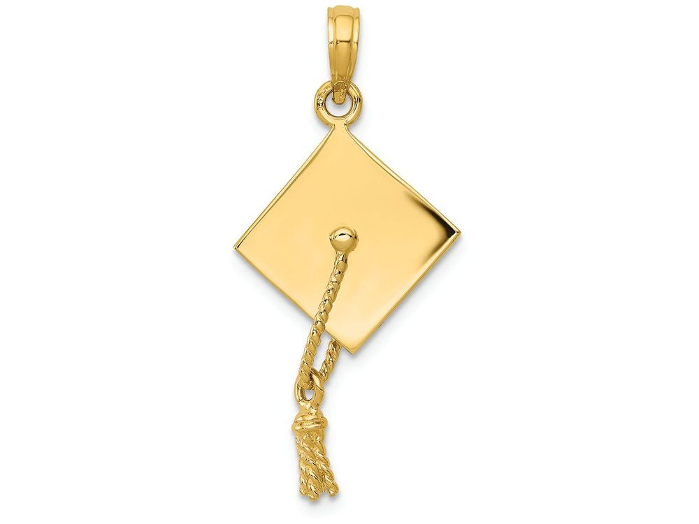 FJC Finejewelers 14k Yellow Gold Solid Polished 3d Graduation Cap Charm