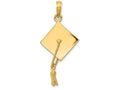 FJC Finejewelers 14k Yellow Gold Solid Polished 3d Graduation Cap Charm
