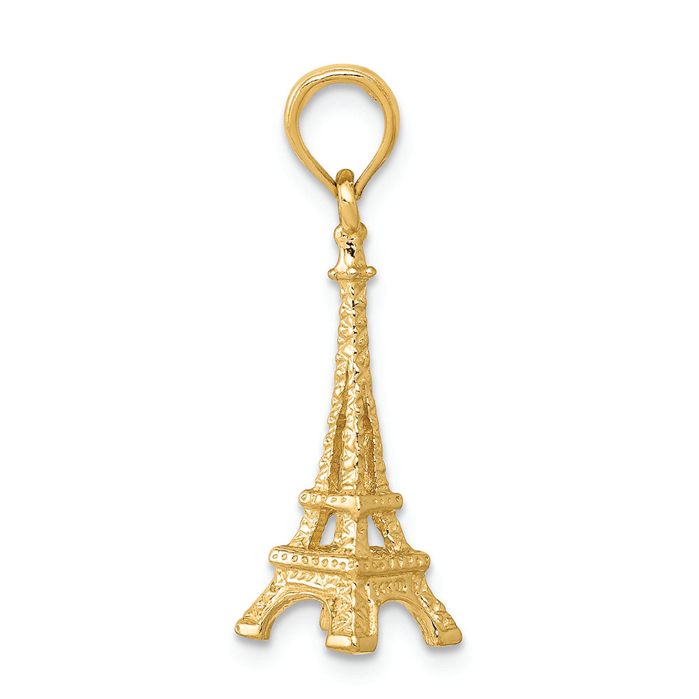FJC Finejewelers 14k Yellow Gold Solid Polished 3d Eiffel Tower Charm