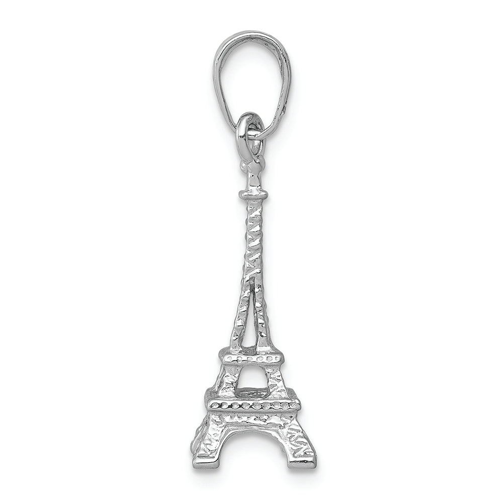 FJC Finejewelers 14k White Gold White 3d Eiffel Tower [paris] Charm