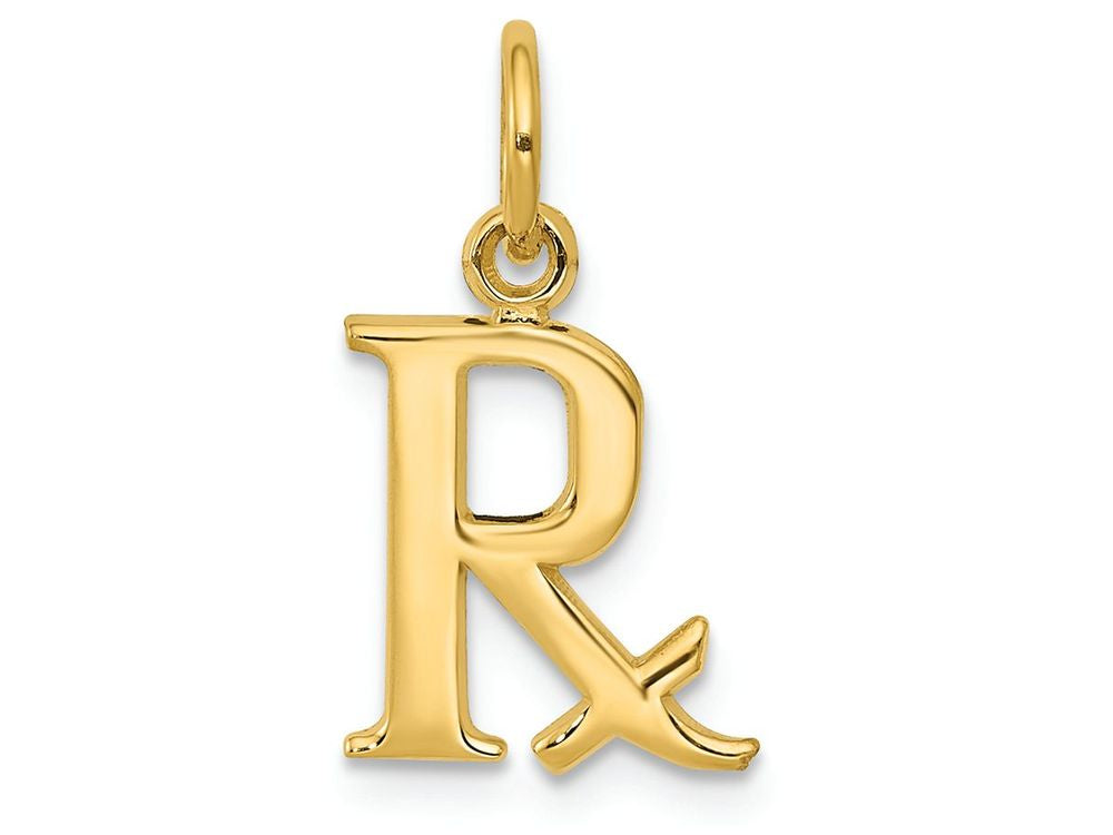 FJC Finejewelers 14k Yellow Gold Prescription Symbol Rx Charm