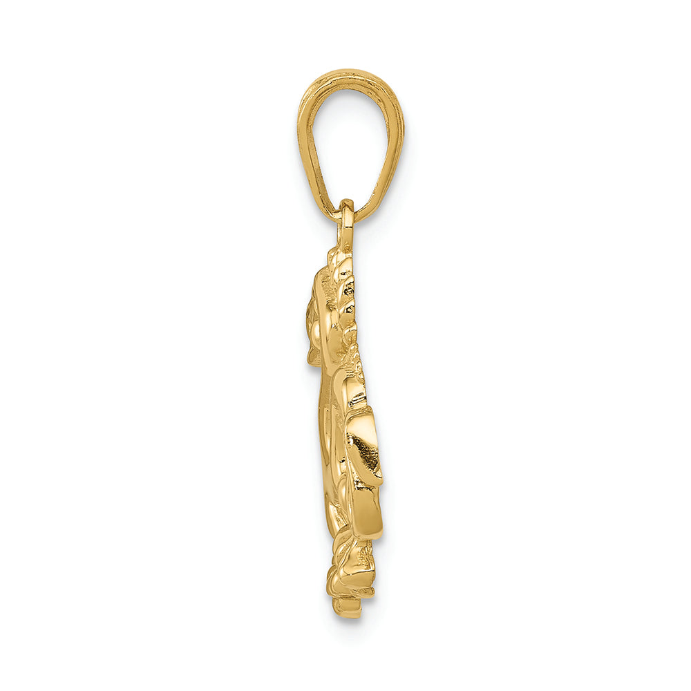 FJC Finejewelers 14k Yellow Gold Solid Polished Dragon Charm